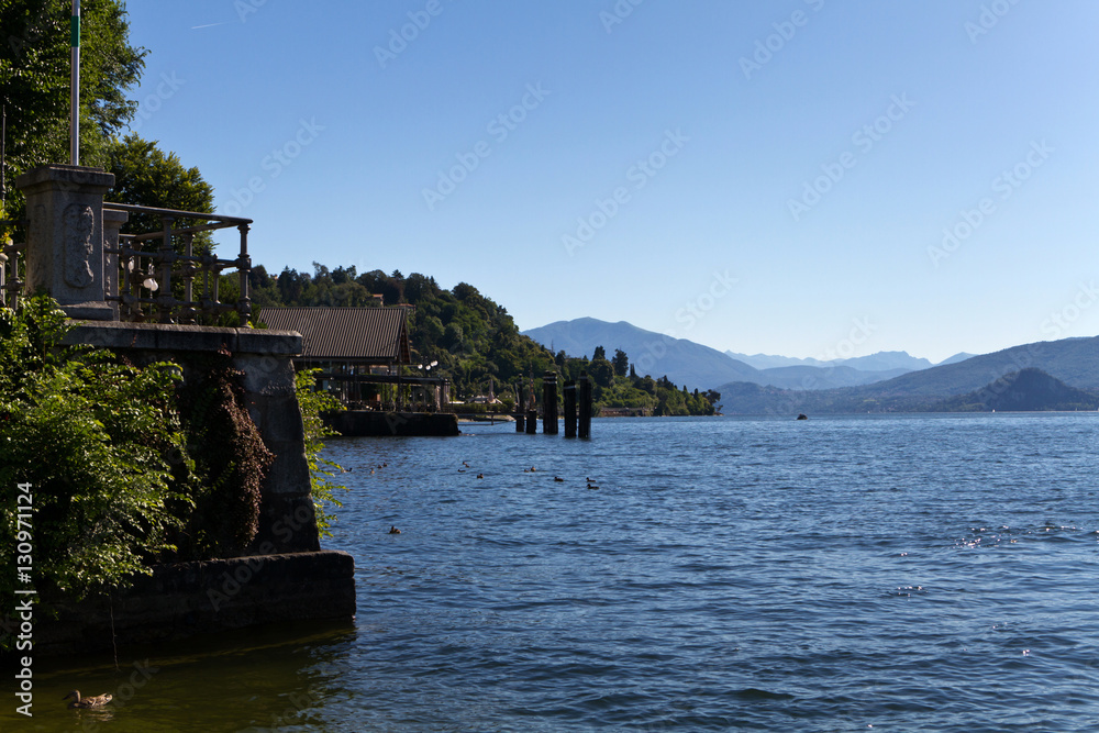 Seeufer in Verbania, Lago Maggiore