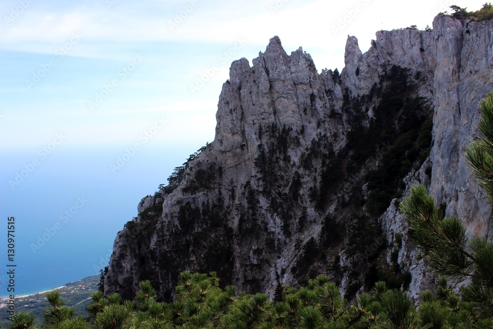 Top of  the mountain Ai-Petri, near Yalta, Crimea