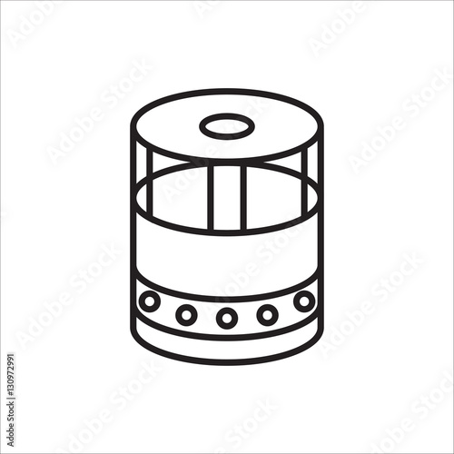 Humidifier, air ionizers,  purifier vector linear icon