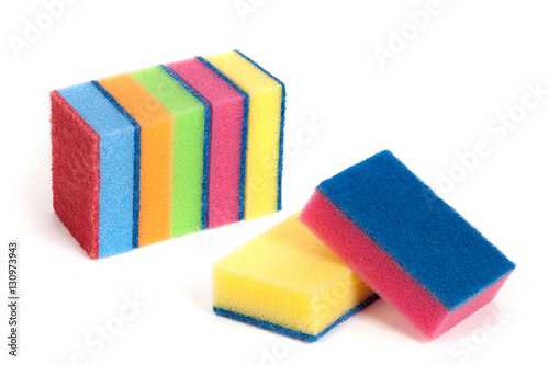 a set of scouring sponges