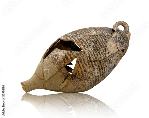 destroyed ancient amphoras