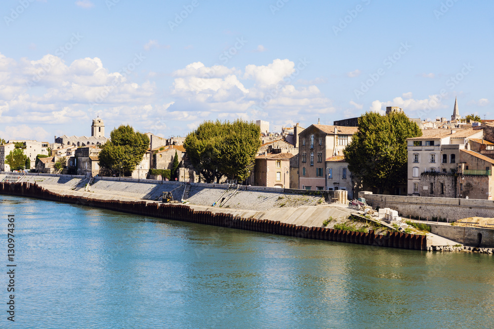 Arles panorama from the river