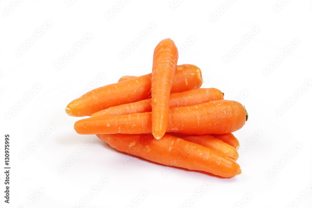 Baby carrots isolated image
