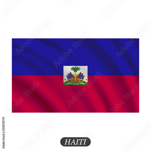 Free Download Waving Haiti flag on a white background. Vector illustration - GFXLoad