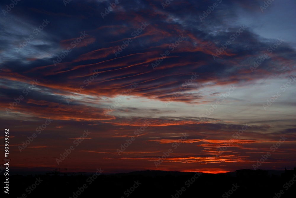 multicolor,picturesque sunset