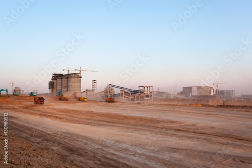 construction site of coal preparation factory
