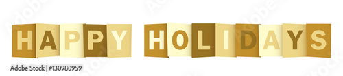 "HAPPY HOLIDAYS!" Overlapping Letters Vector Icon