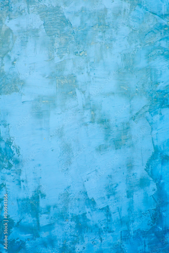 Grunge blue concrete wall background or texture