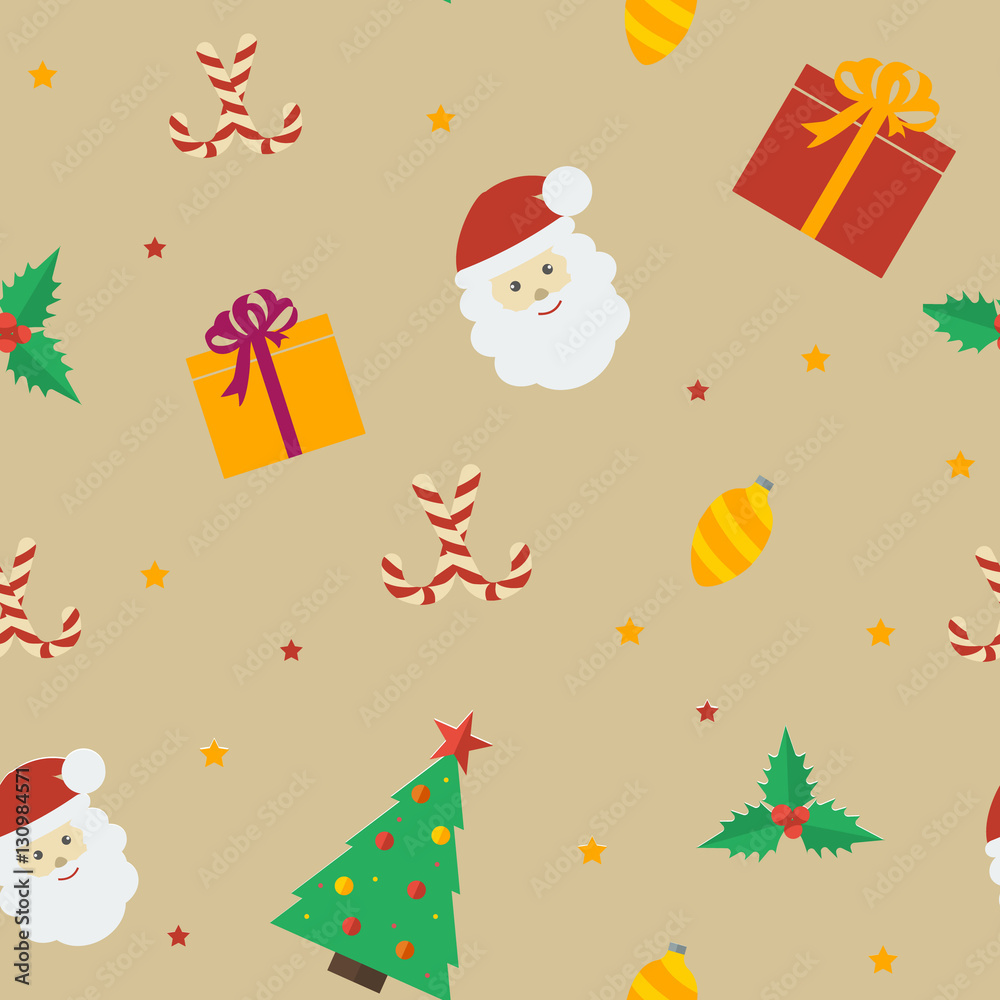 Christmas seamless pattern for wrapping paper