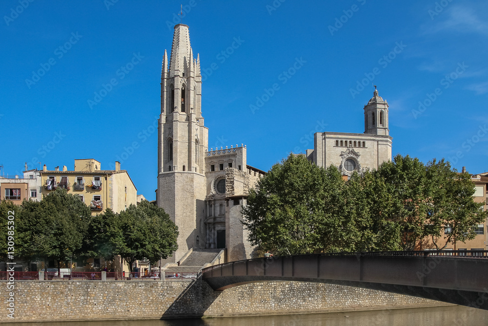 The historical part of the Spanish city of Gerona