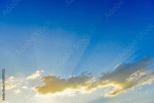 colorful sky at sunset background