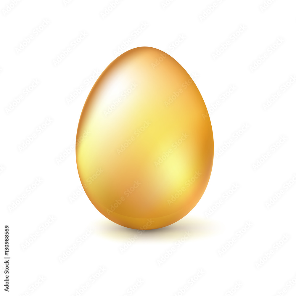 Golden egg, Realistic Ester egg with reflections and reflexes, volumetric 3D vector illustration. Golden egg, Realistic Ester egg with reflections and reflexes, volumetric 3D vector illustration.
