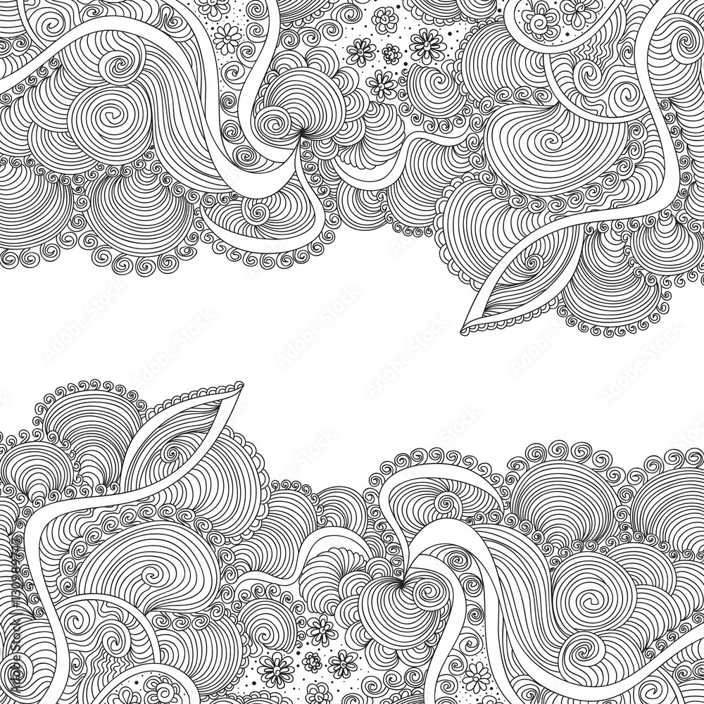 Obraz premium Abstract vector decorative background with figured shapes. You can use it as a greetings card or invitation design