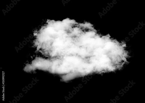 white clouds on black background