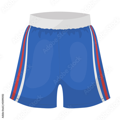 Boxing shorts icon in cartoon style isolated on white background. Boxing symbol stock vector illustration.