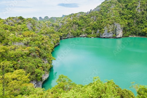 View of Talay Nai (Green Lagoon) is the "hidden lake" inside Mae