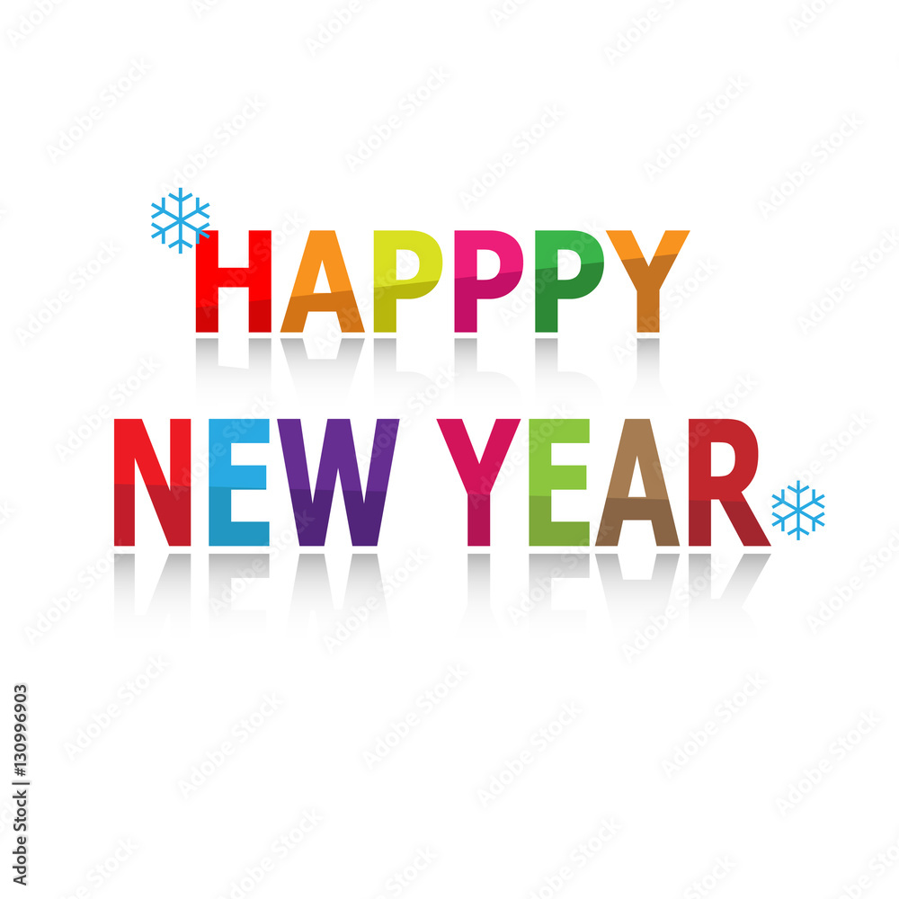 Fototapeta premium Happy new year vector
