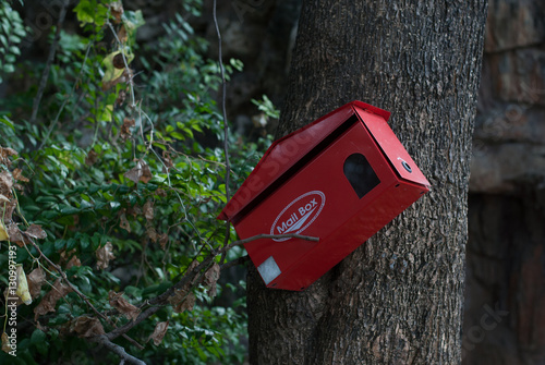 Red mailbox