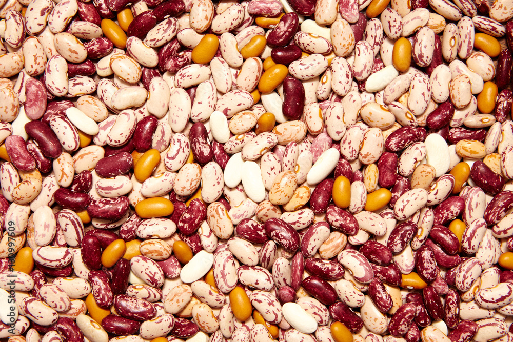 Haricot beans texture. Food background. Top view Haricot beans texture. Food background. Top view