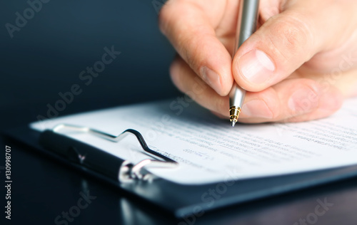signing finance contract