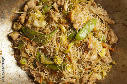 Pancit Bihon Philippine fried rice noodles
