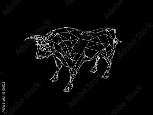 Abstract bull polygonal.Iso...