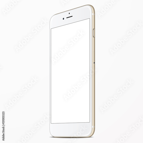 with a blank screen smartphone gold