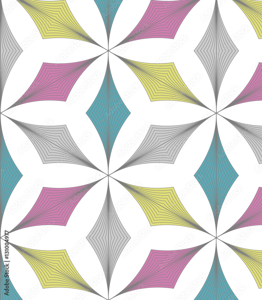 Abstract linear petal flower. Vector pattern Abstract linear petal flower. Vector pattern