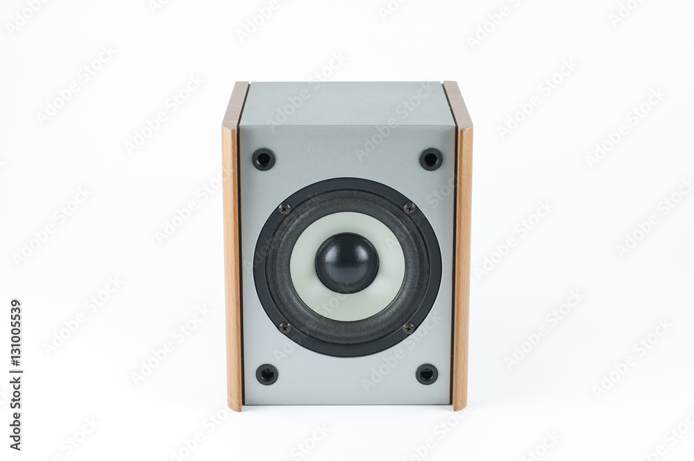 Audio tweeter sound speaker on white background. Audio tweeter sound speaker on white background.