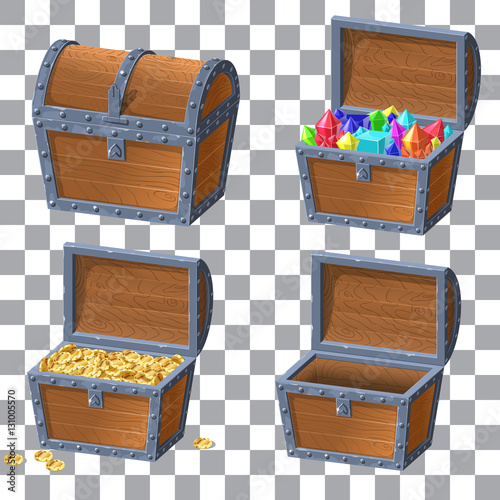 Wooden Chest set