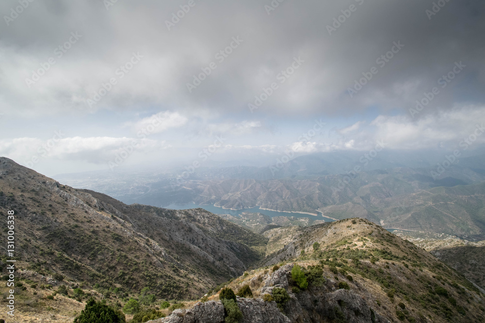 Fototapeta premium mountain views from La Concha in Marbella, Spain