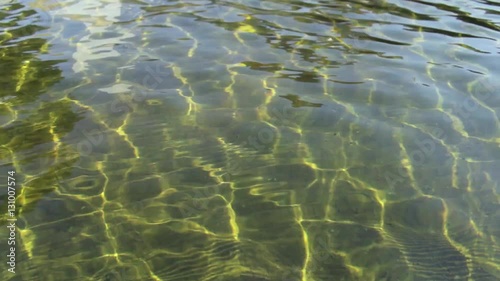 water flow of the river close-up.