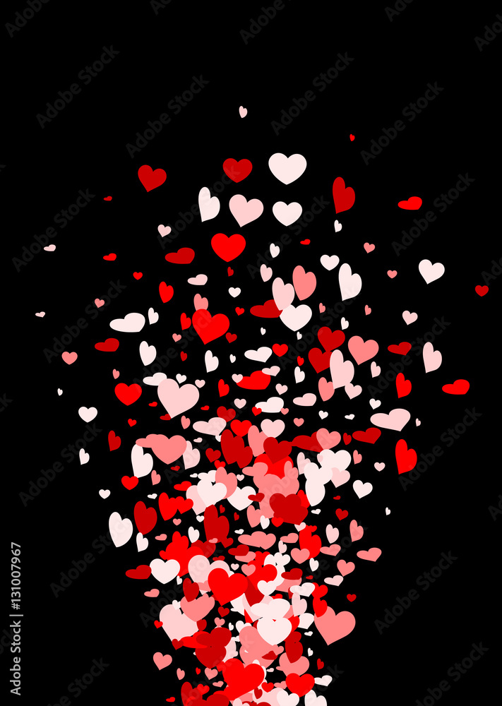 Valentine's love background with hearts. Valentine's love background with hearts.