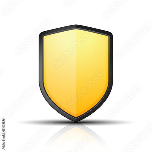 Free Download Yellow Shield sign - GFXLoad