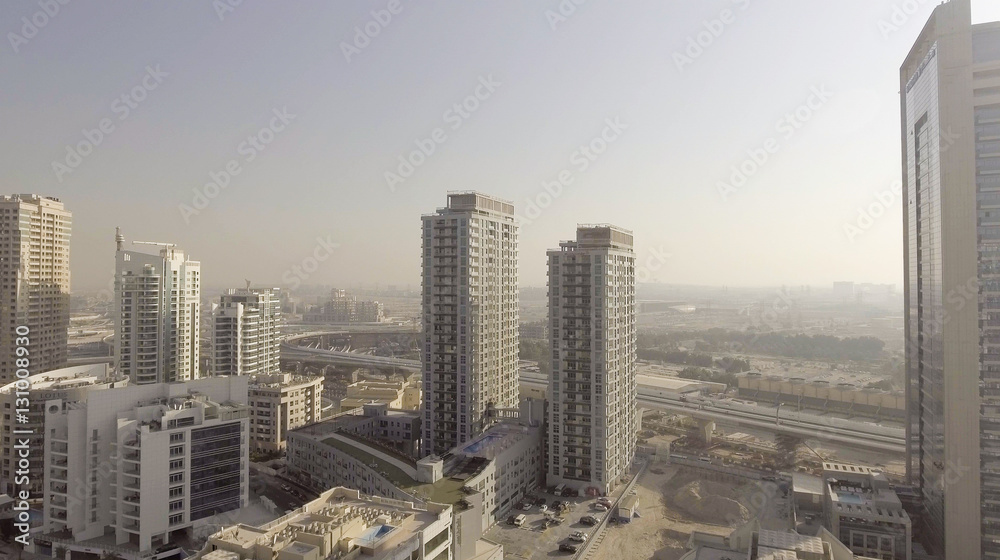 Fototapeta premium Dubai Marina aerial view
