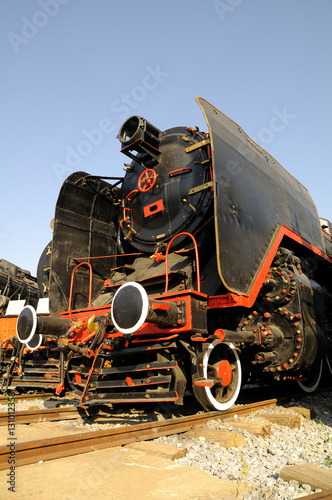 Old Steam Locomotive located in Museum Selcuk, Turkey