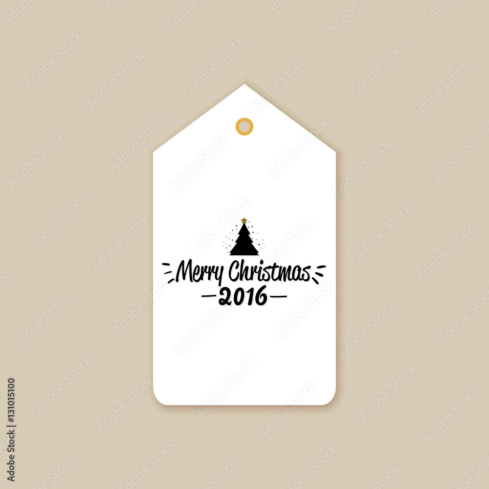 Merry Christmas label Merry Christmas label