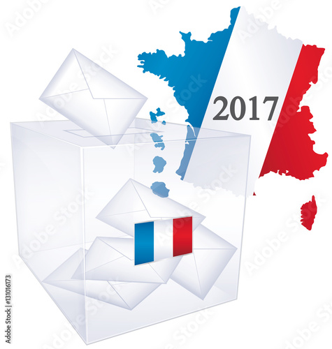 Elections françaises. Icône vote 2017 III.