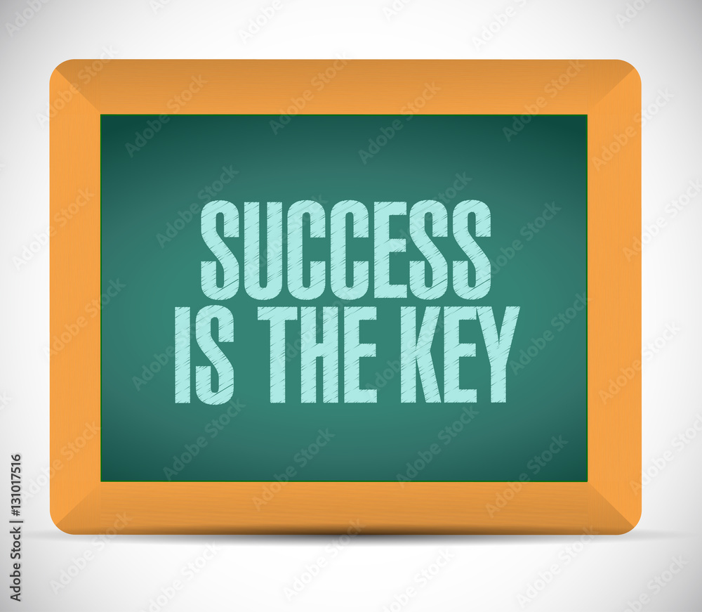 Success is the key blackboard sign concept Success is the key blackboard sign concept