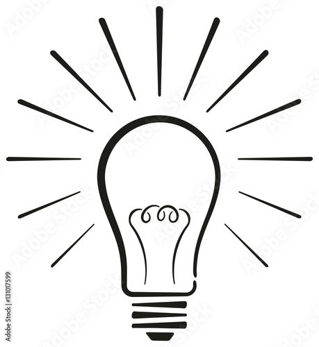 Black Light Bulb Icon