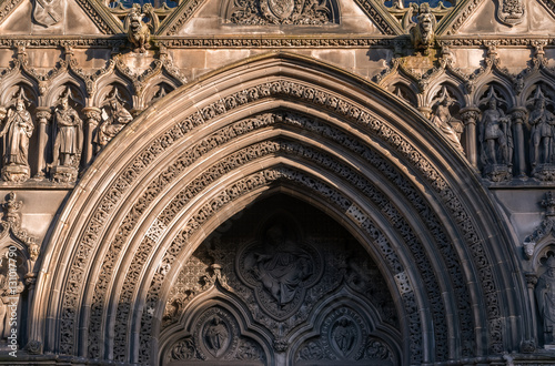  Rich ornament of the main entrance of the St. Giles' Cathedral, Edinburgh