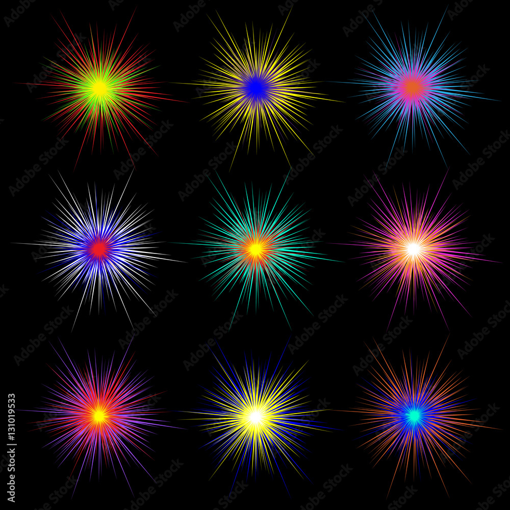 Bright flash image. Vector illustration Bright flash image. Vector illustration