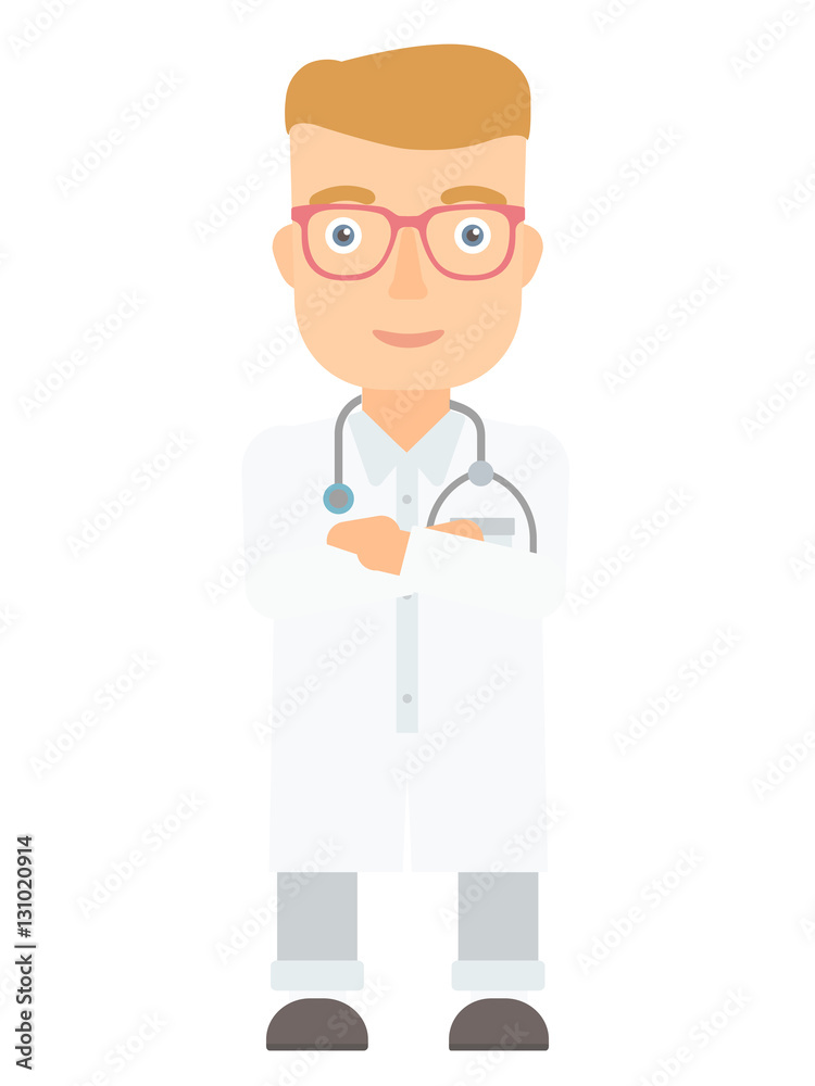 Confident doctor with arms crossed. Confident doctor with arms crossed.