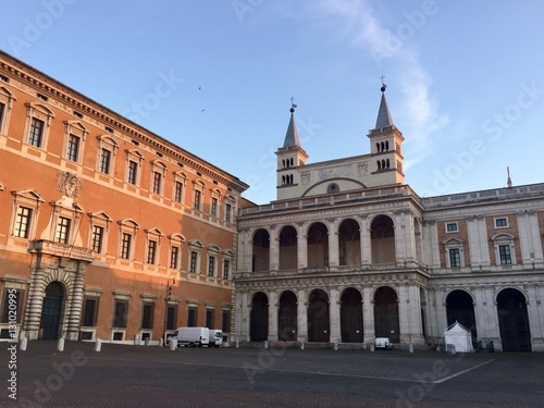 Fototapeta Naklejka Na Ścianę i Meble -  Roma, Basilica del Laterano e Piazza