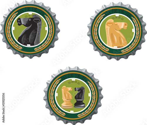tappo di birra con immagine cavallo