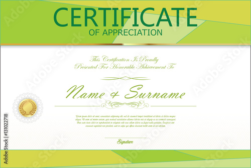 Certificate abstract template background 