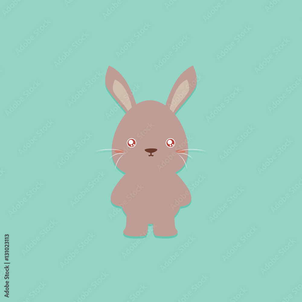 Fototapeta premium Cute Cartoon rabbit