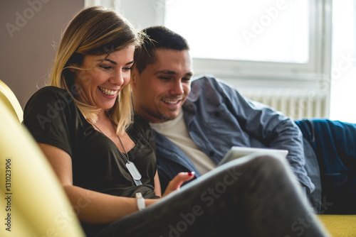 Young couple spending time together