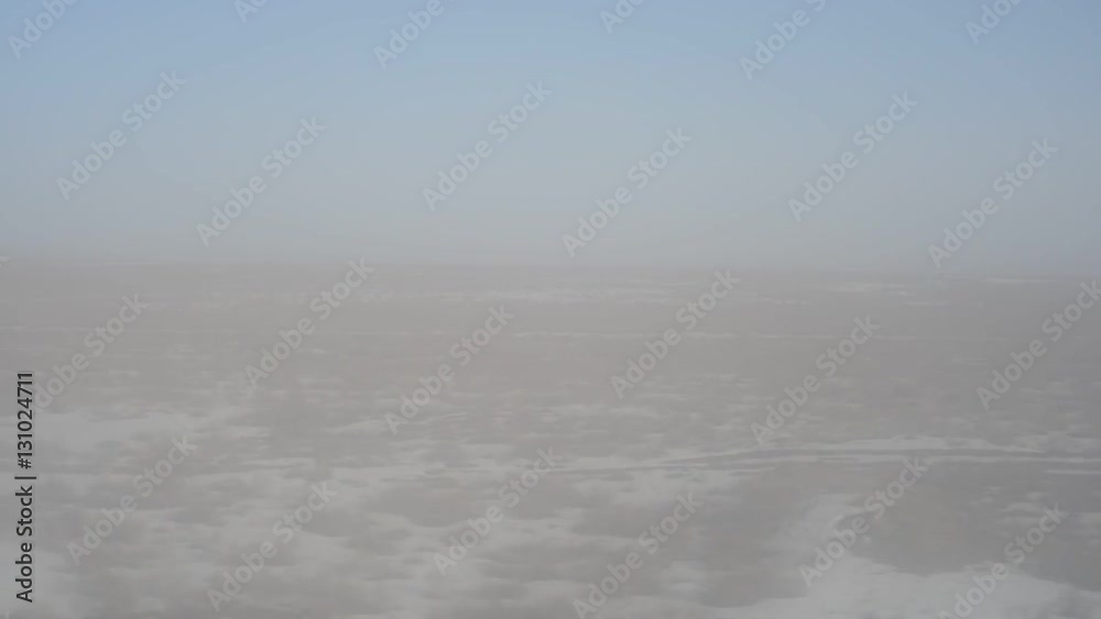 View from train window. Winter travel. Kazakhstan View from train window. Winter travel. Kazakhstan