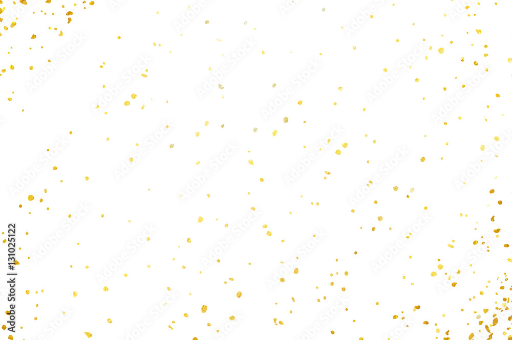 Confetti isolated on white background. Vector abstract colorful backdrop.